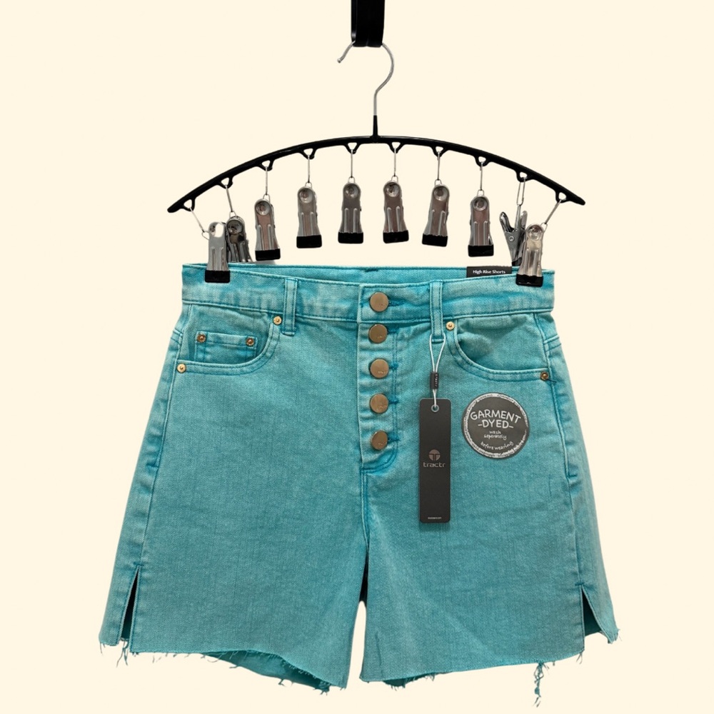Tractr Shorts - Size 00 - Peacock Blue